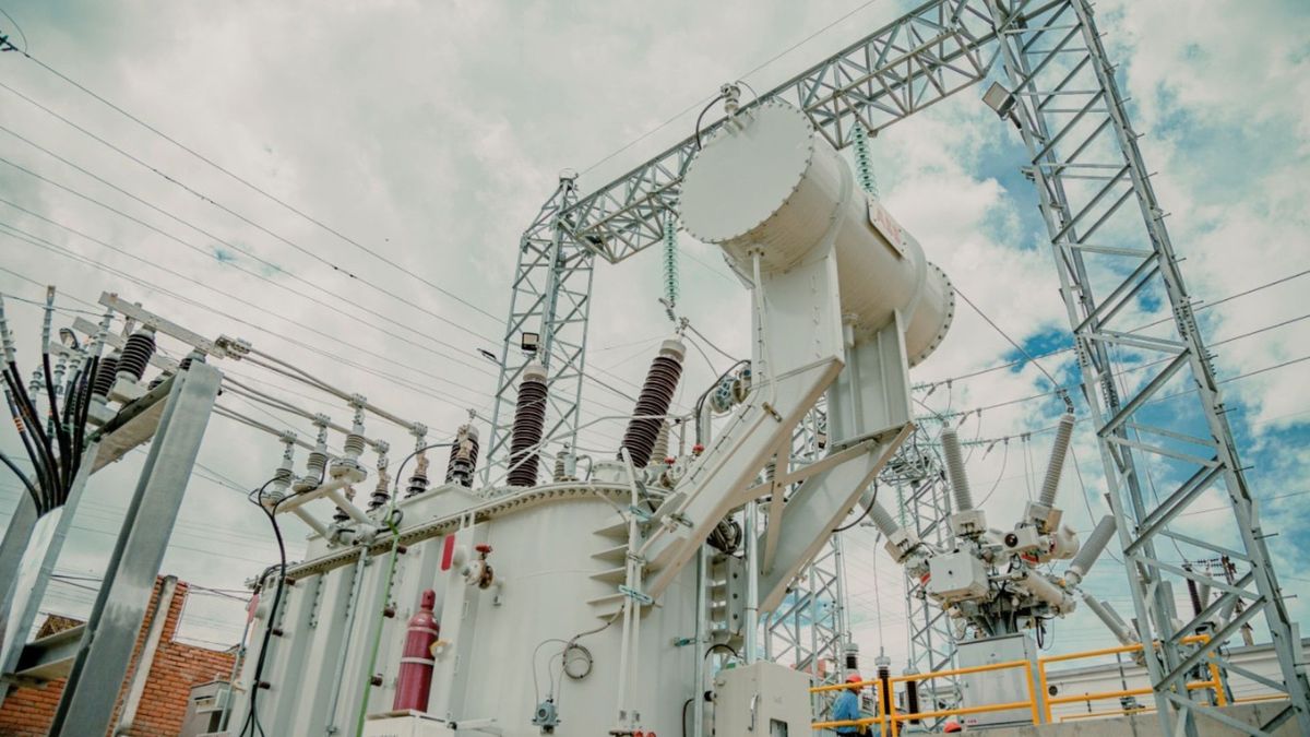 Subestación principal de la Electrificadora de Santander