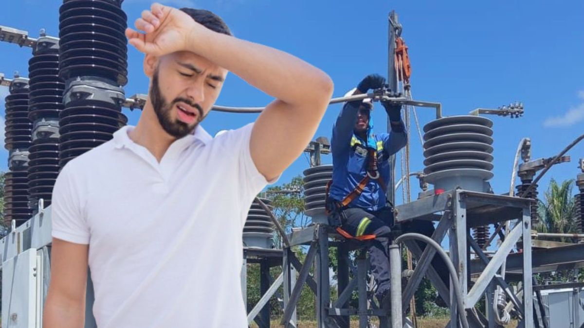 Técnicos de Afinia - hombre con calor