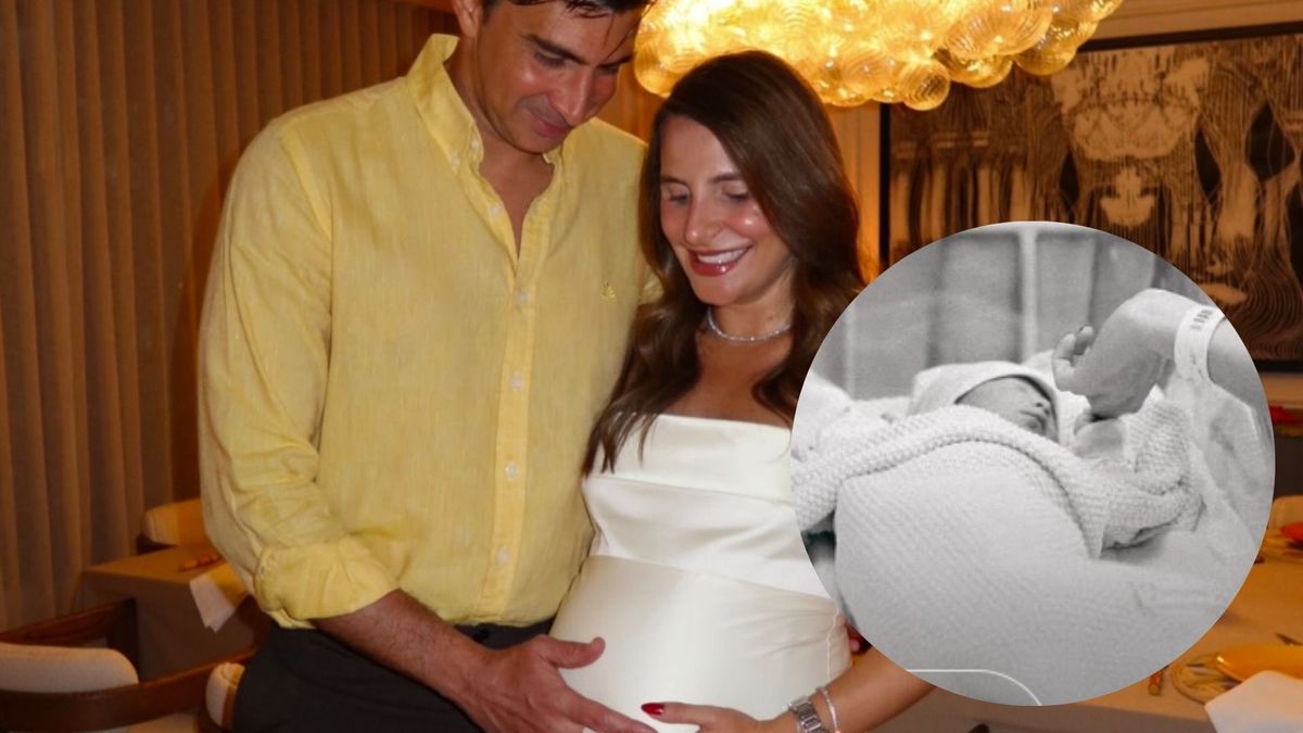 Sergio Chams y Marcela García - bebé de Marcela García