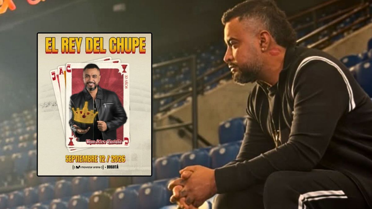 Jhon Alex Castaño, “El Rey del Chupe”, se toma el Movistar Arena este 12 de septiembre