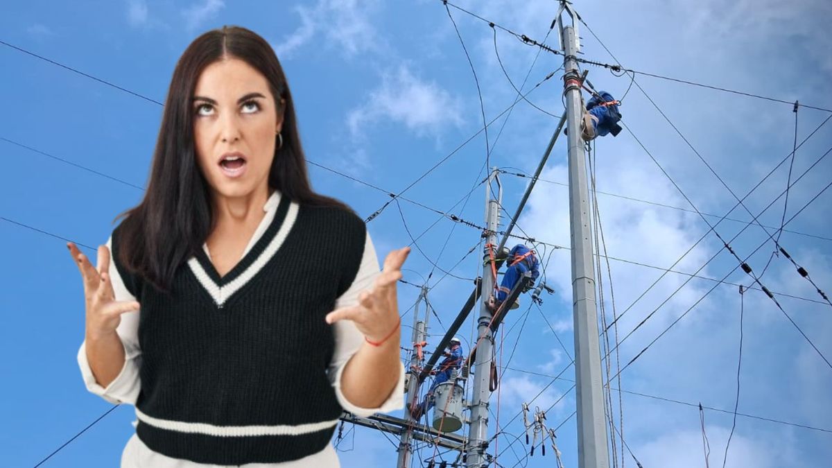 Técnicos de Enel - mujer molesta