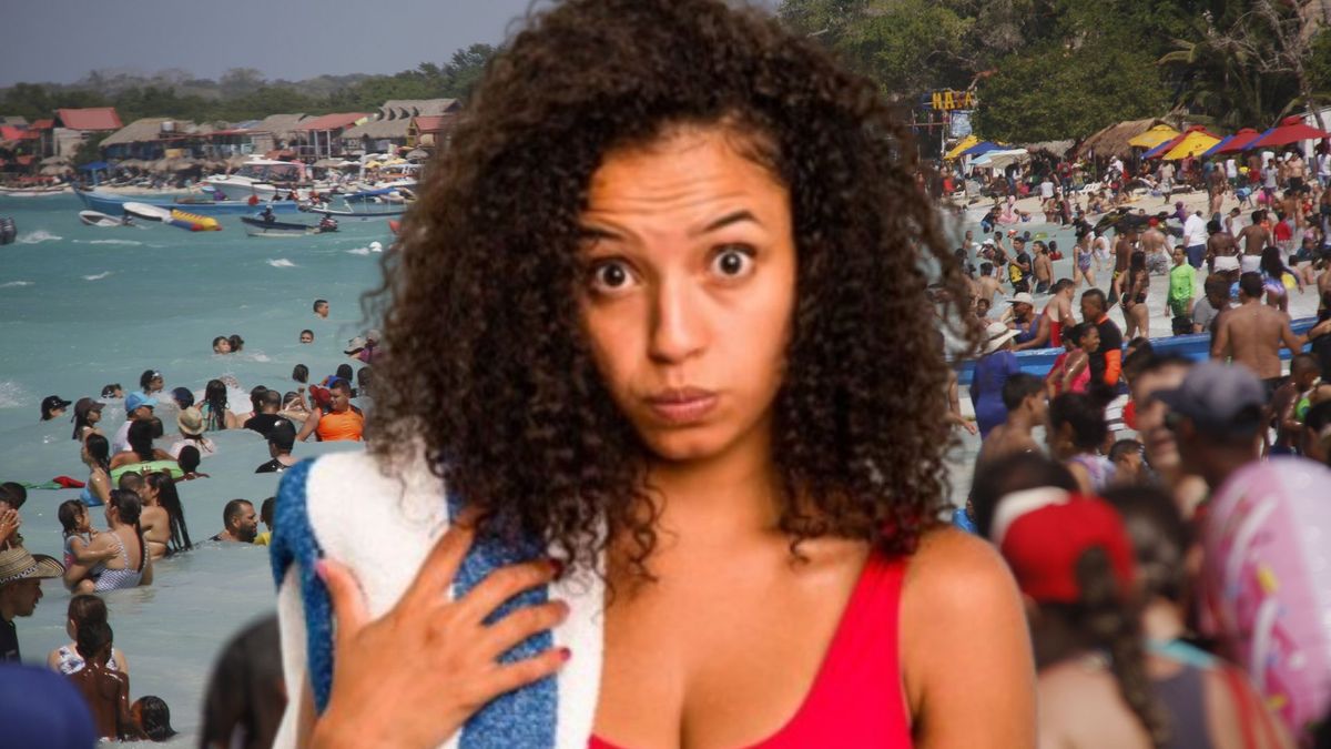 Playas de Cartagena - mujer molesta