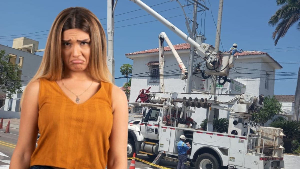 Técnicos de Air-e - Mujer molesta