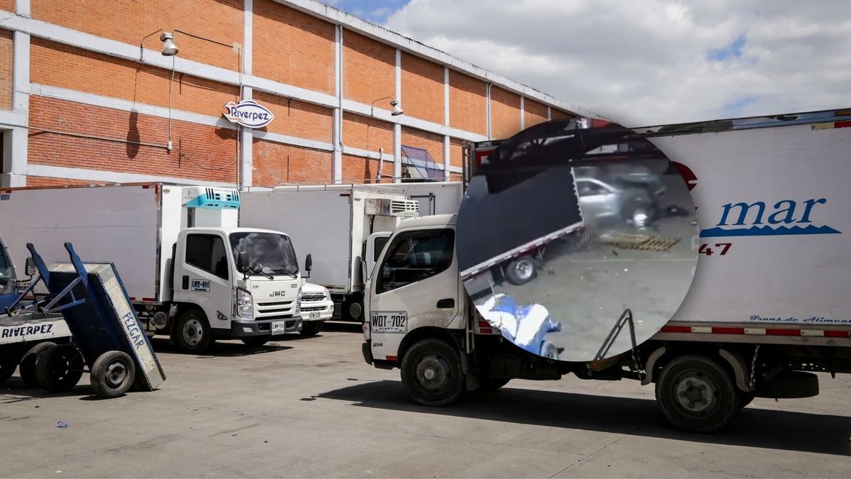 Carros parqueados en Corabastos y foto del atropellamiento