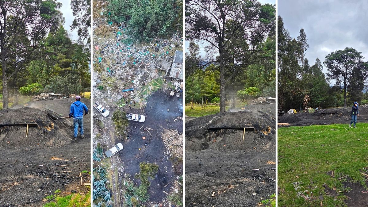 Cayó negocio de carbón ilegal en Guatavita: drones los delataron