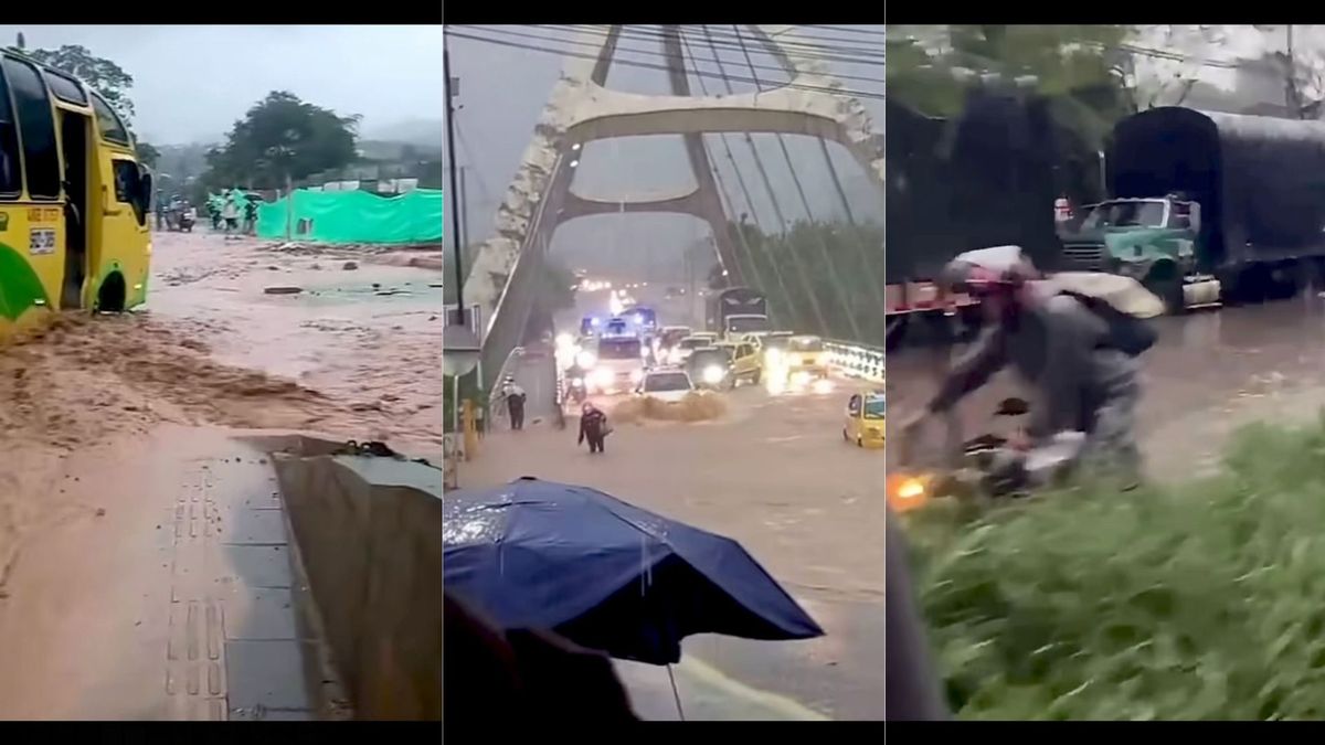 Inundaciones por lluvias en Girón