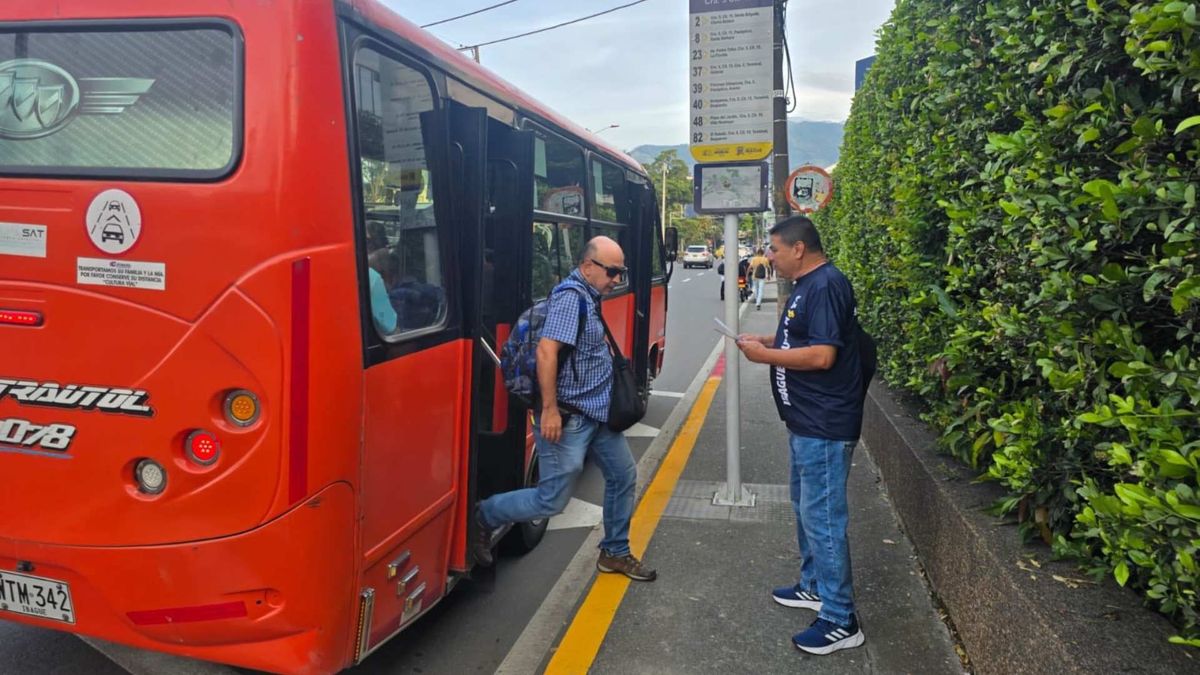 Ruta de buseta en Ibagué