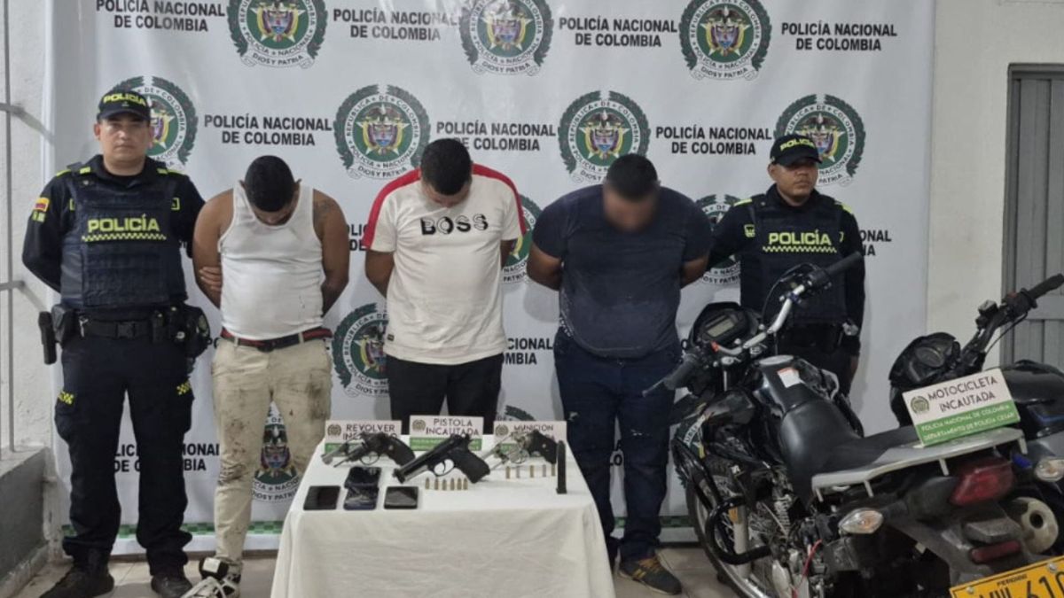 Capturados tras la balacera en Mercabastos, Valledupar