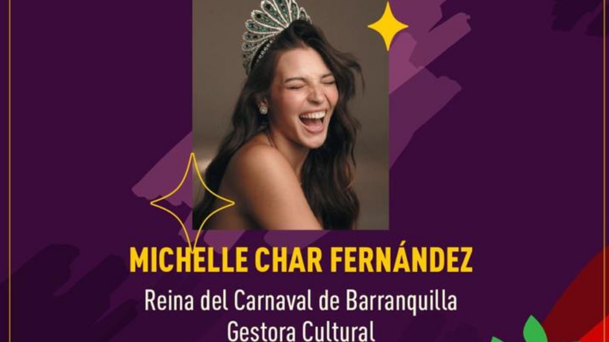 Michelle Char, reina del Carnaval de Barranquilla en foro en Cartagena