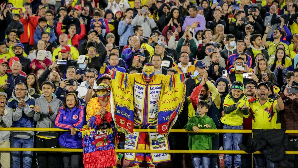 Hinchas de la Selección Colombia en El Campín