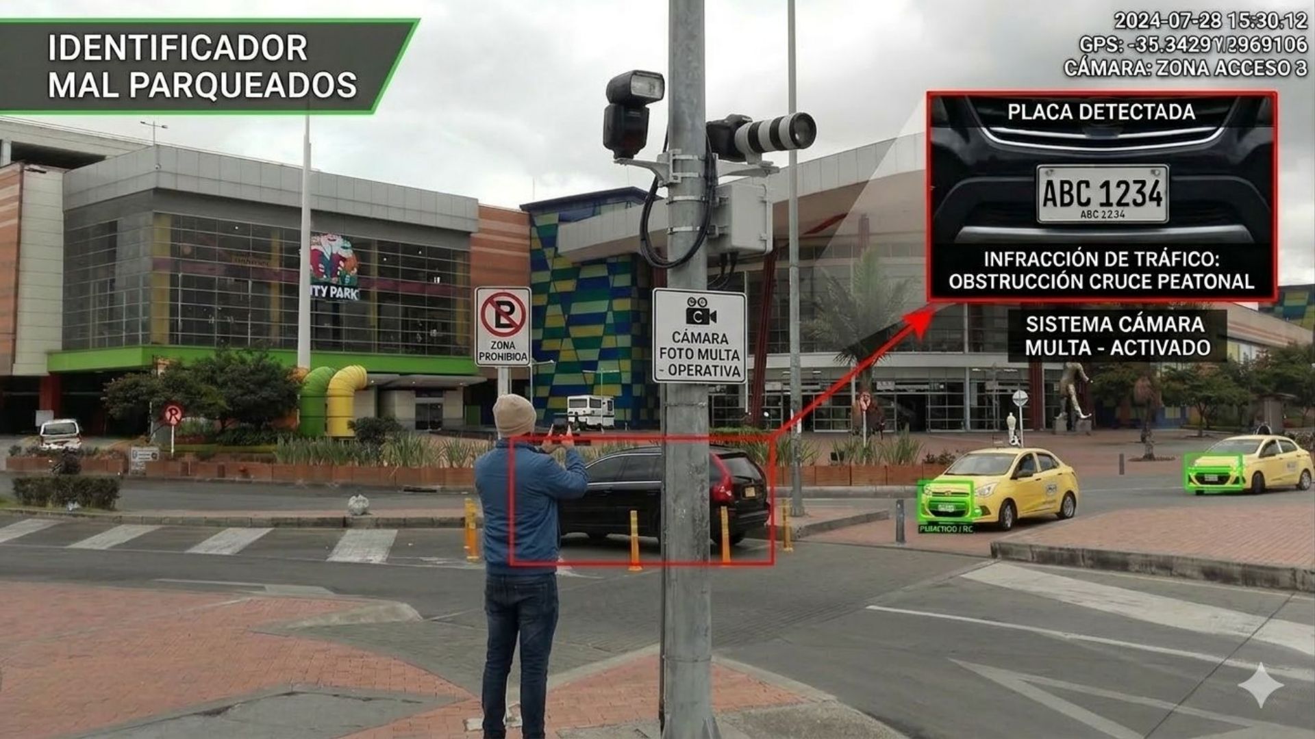 Mal parqueados, vecinos podrían denunciarlos con celular
