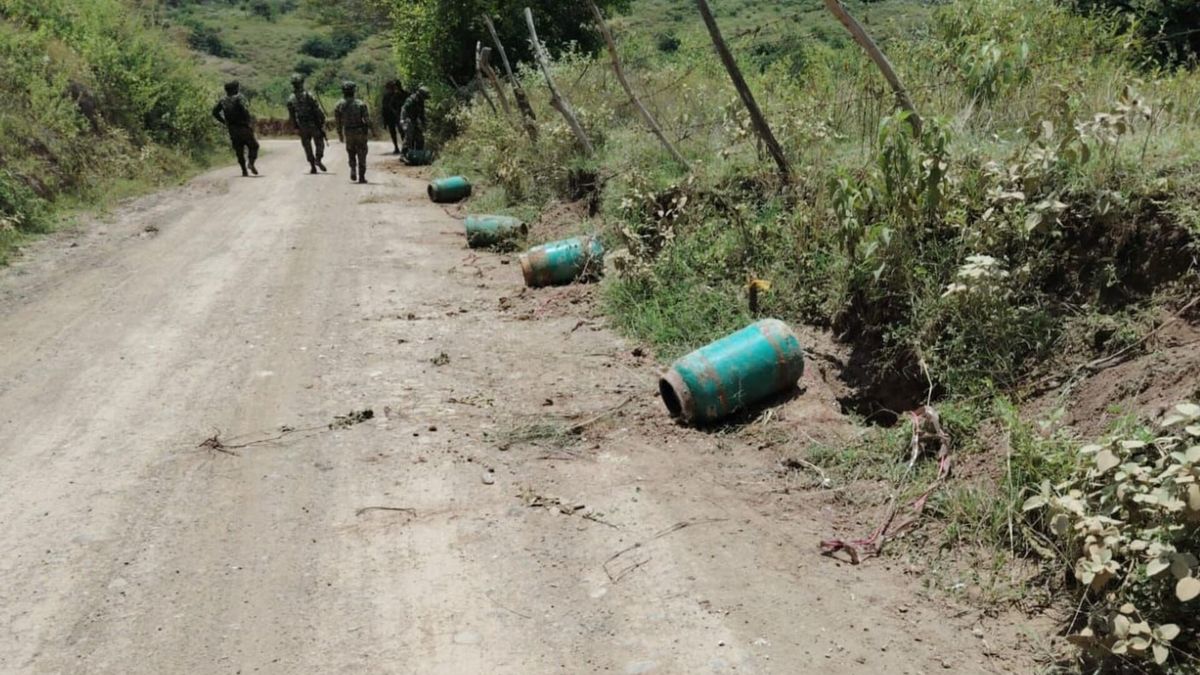 En el sur del Cauca fueron desactivados cinco cilindros bomba instalados por un grupo armado ilegal