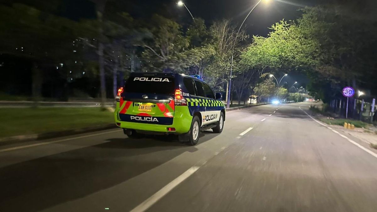 Vehículo de la Policía en Bucaramanga