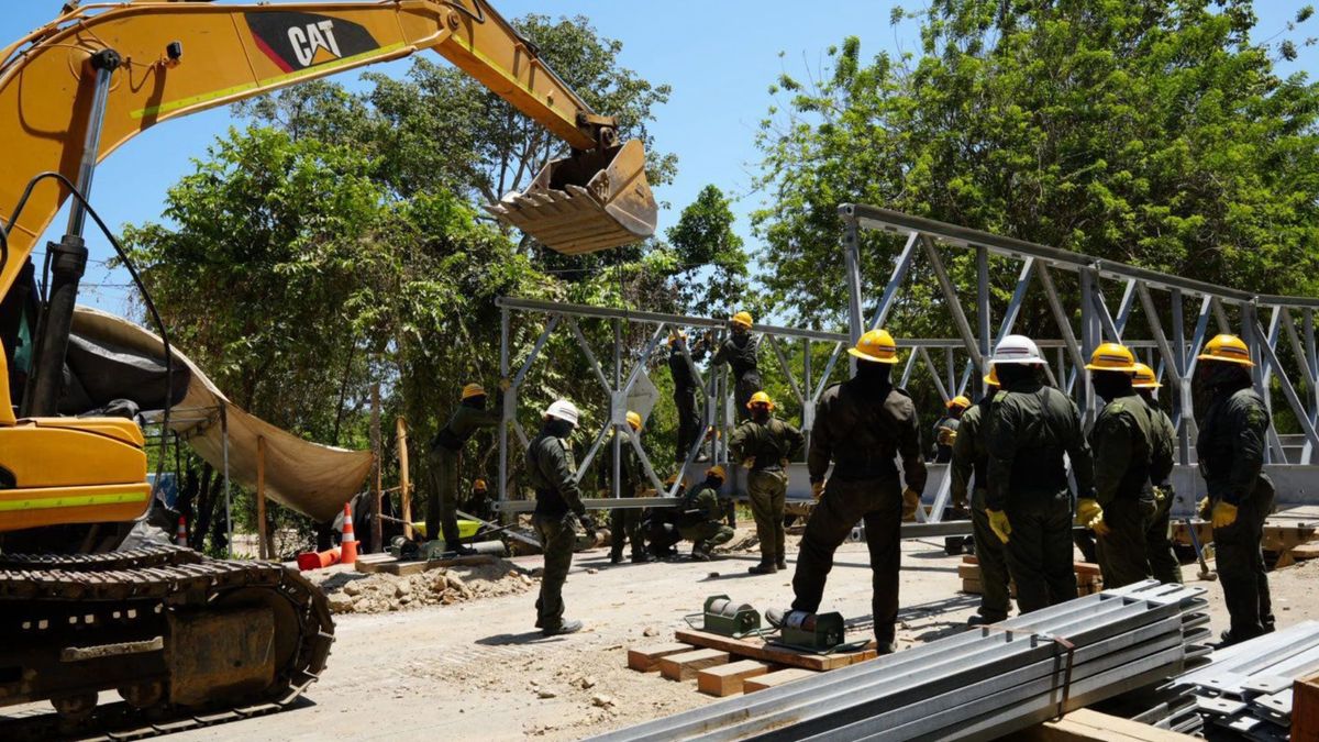 Obras del puente de Mendihuaca