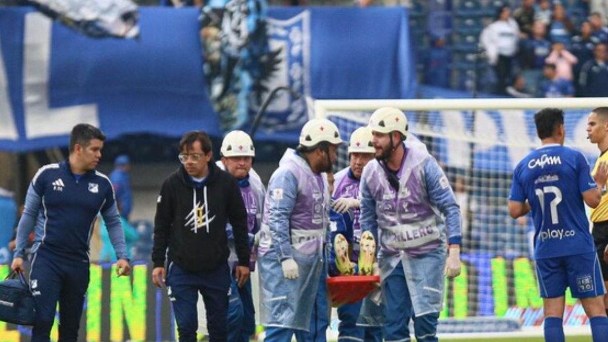 Millonarios en alerta jugador se desmaya en pleno clásico y termina en UCI