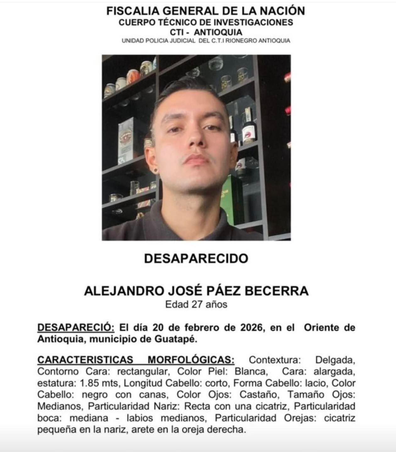 Joven cartagenero de 27 años