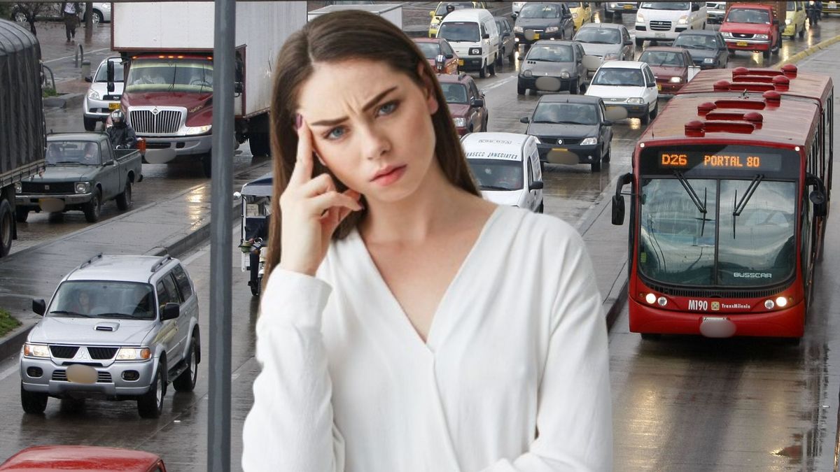 Trancones en Bogotá - mujer molesta