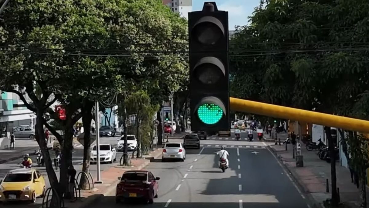 Semáforo en Bucaramanga