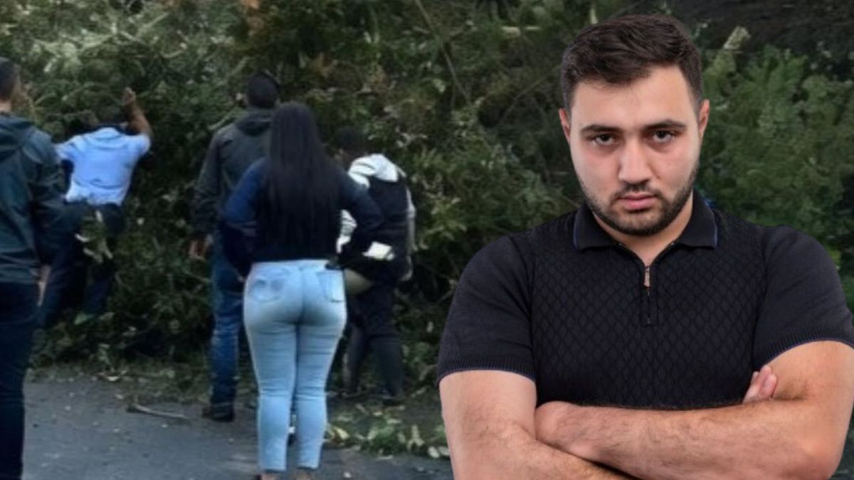 Derrumbe en la vía Pacho–Zipaquirá - hombre molesto