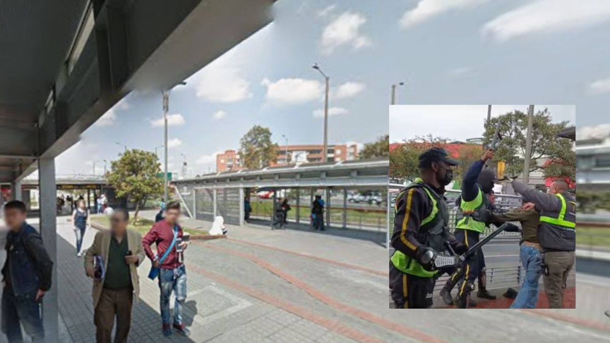 Guardias de TransMilenio cogieron de saco de boxeo a colados
