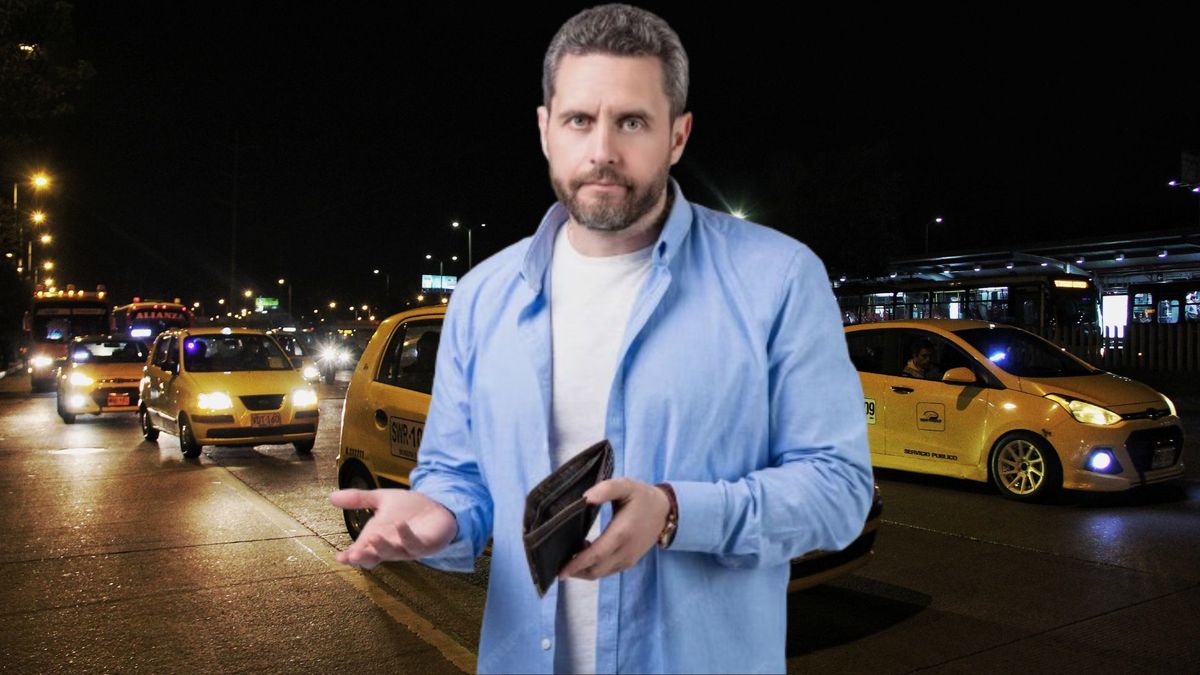 Taxis en Bogotá- hombre sin dinero