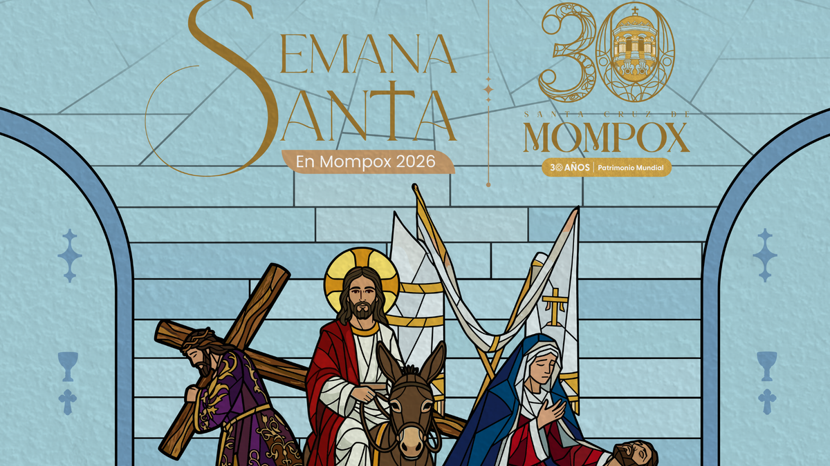 Imagen oficial de la Semana Santa 2026 en Mompox, Bolívar