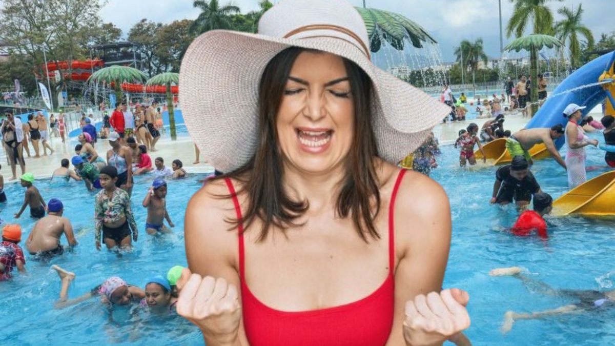 Piscinas de Olas del Parque Deportivo de Ibagué - mujer feliz