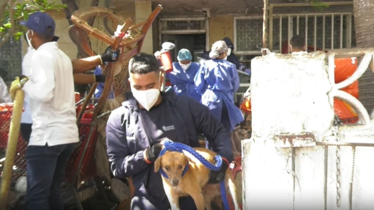 Desalojo en casa de la 46