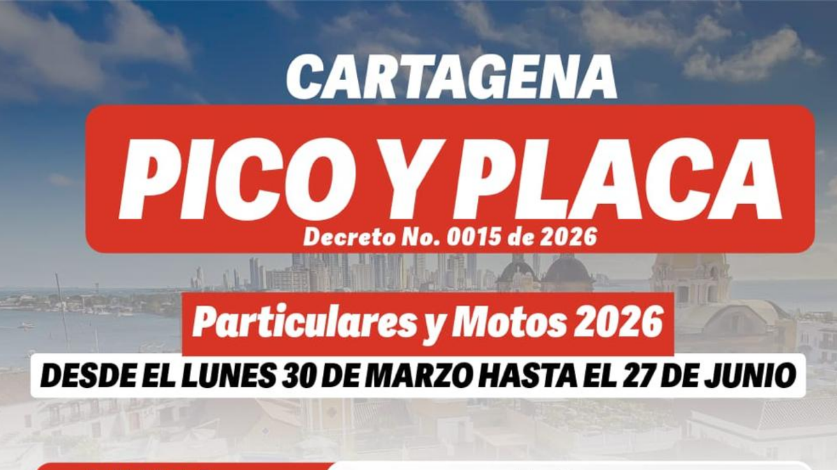 Nuevo pico y placa para vehículos particulares y motos
