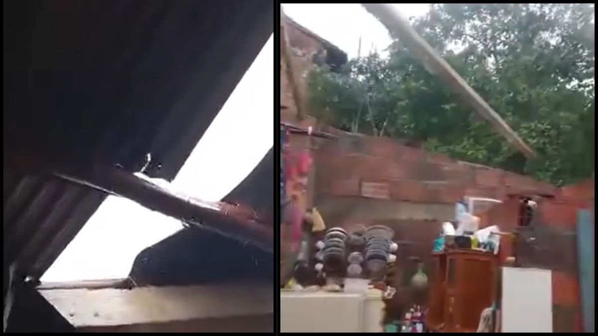 Las lluvias destecharon varias viviendas