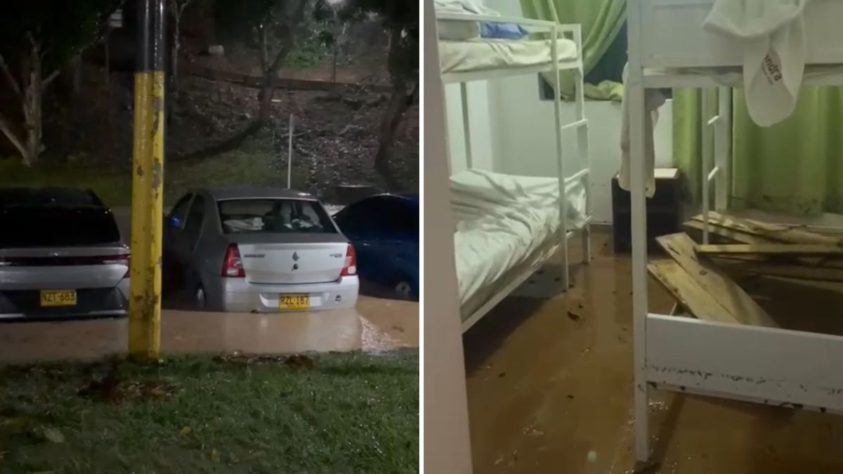 Centro vacacional en Melgar inundado