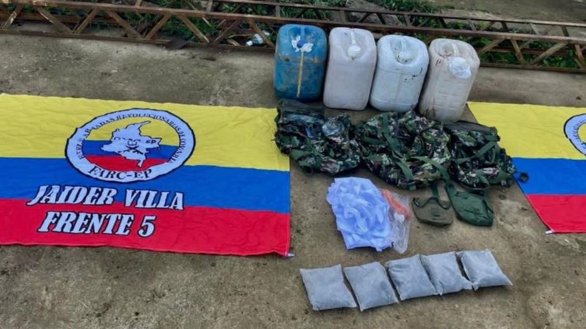 Con esta incautación, las autoridades aseguran haber neutralizado el plan de este cabecilla para reactivar el Frente 5 en esta subregión del departamento.