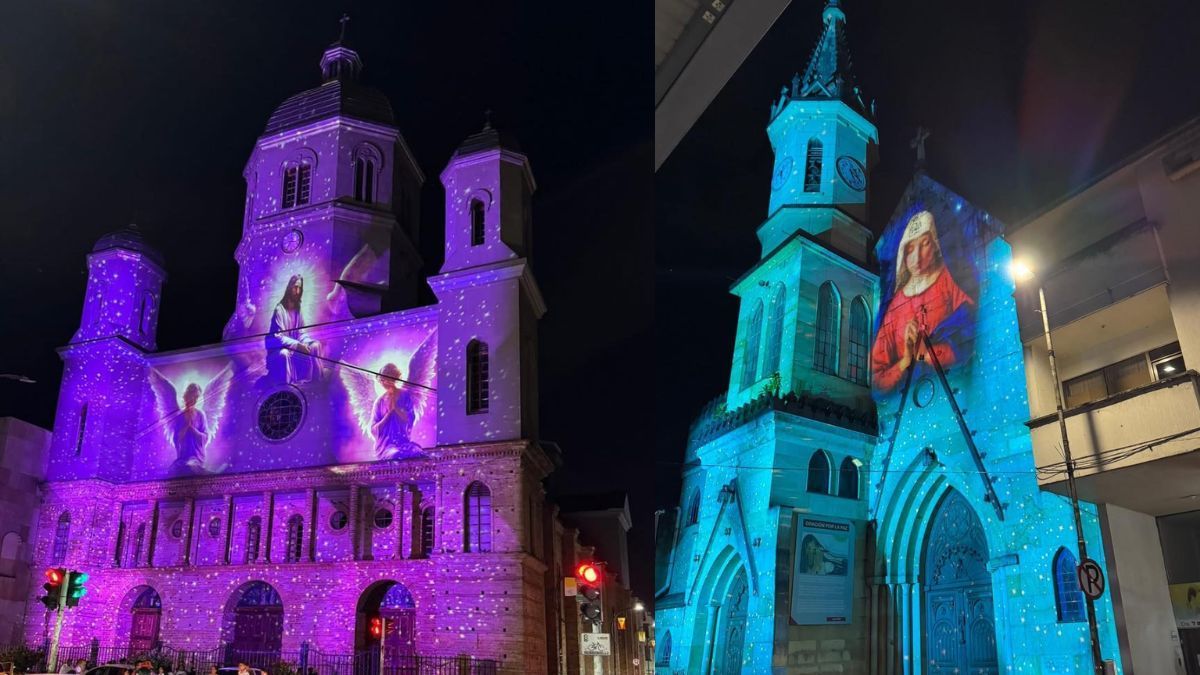 Video mapping en templos de Pereira