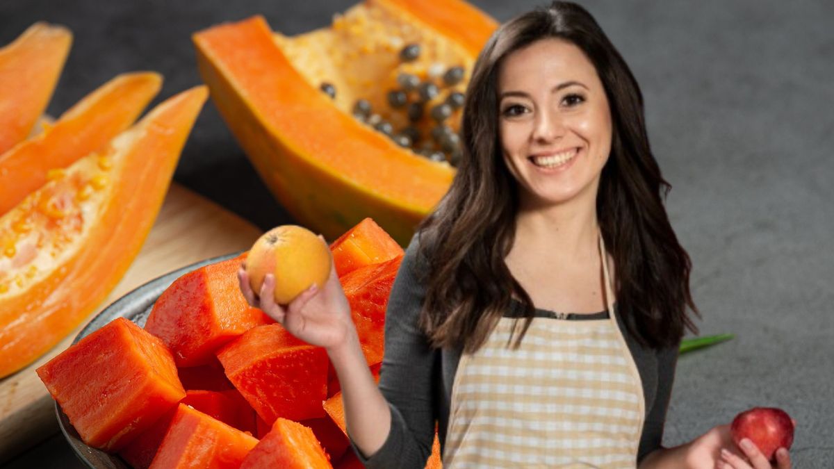 Papaya - mujer cocinando