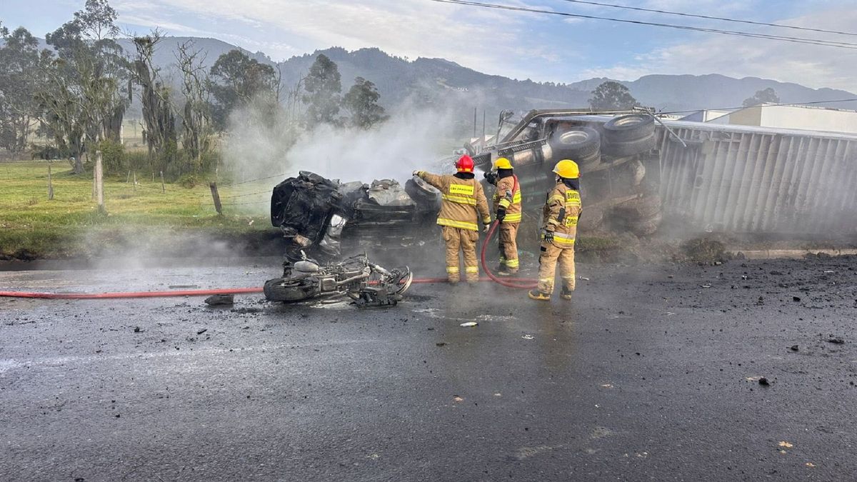 Heridos accidente peaje Zipaquirá Ubaté
