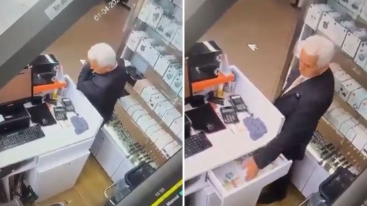 Hombre robando en el aeropuerto El Dorado