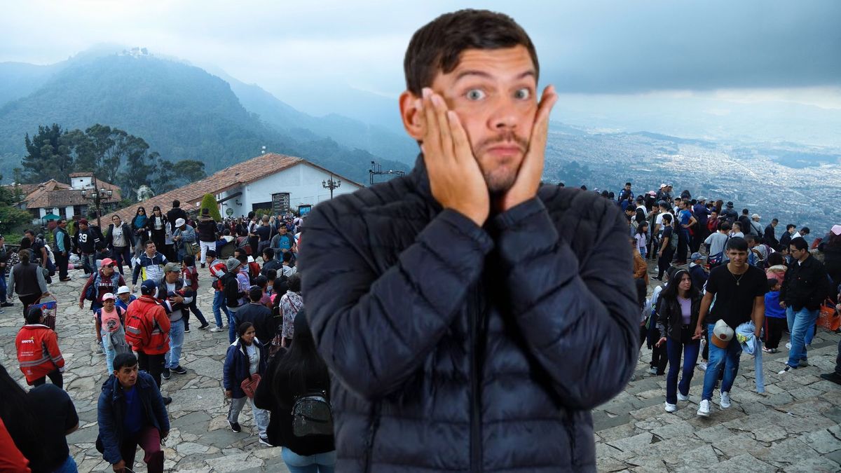 Cerro de Monserrate - hombre sorprendido