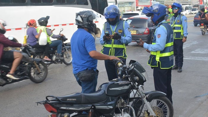 Policías de Tránsito de Cartagena