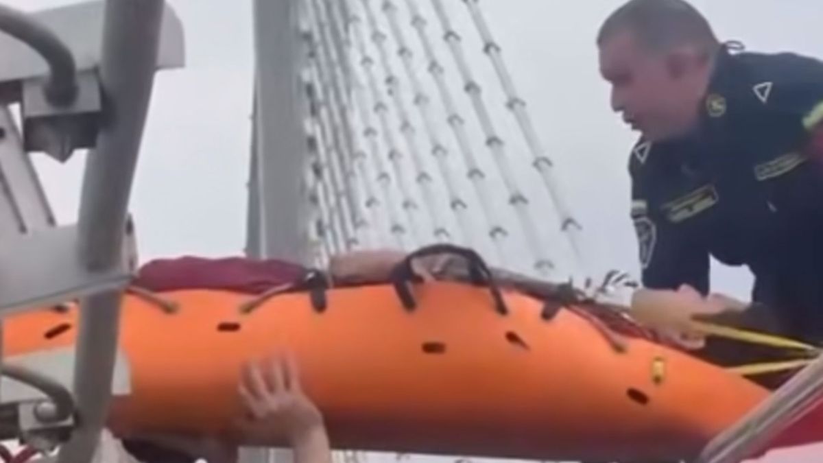 Rescate de hombre que se lanzó del puente La Novena en Bucaramanga