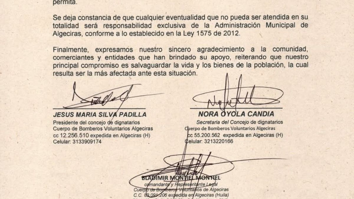 Comunicado bomberos Algeciras 2