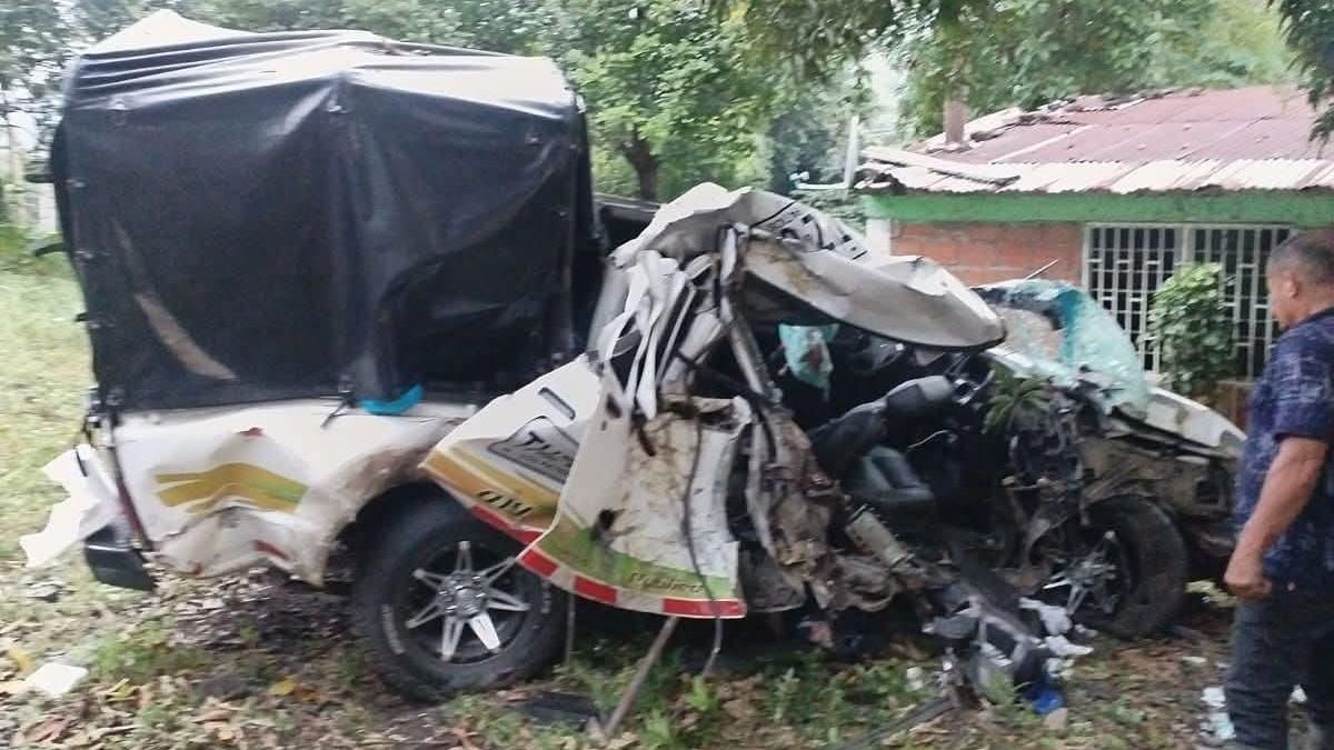 Accidente de tránsito en la vía Cúcuta-Sardinata
