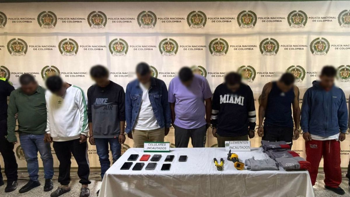 A los nueve implicados se les imputaron los delitos de concierto para delinquir y hurto calificado y agravado.