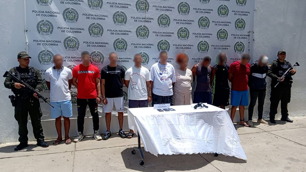 13 presuntos integrantes de Los Pachencas, fueron capturados.