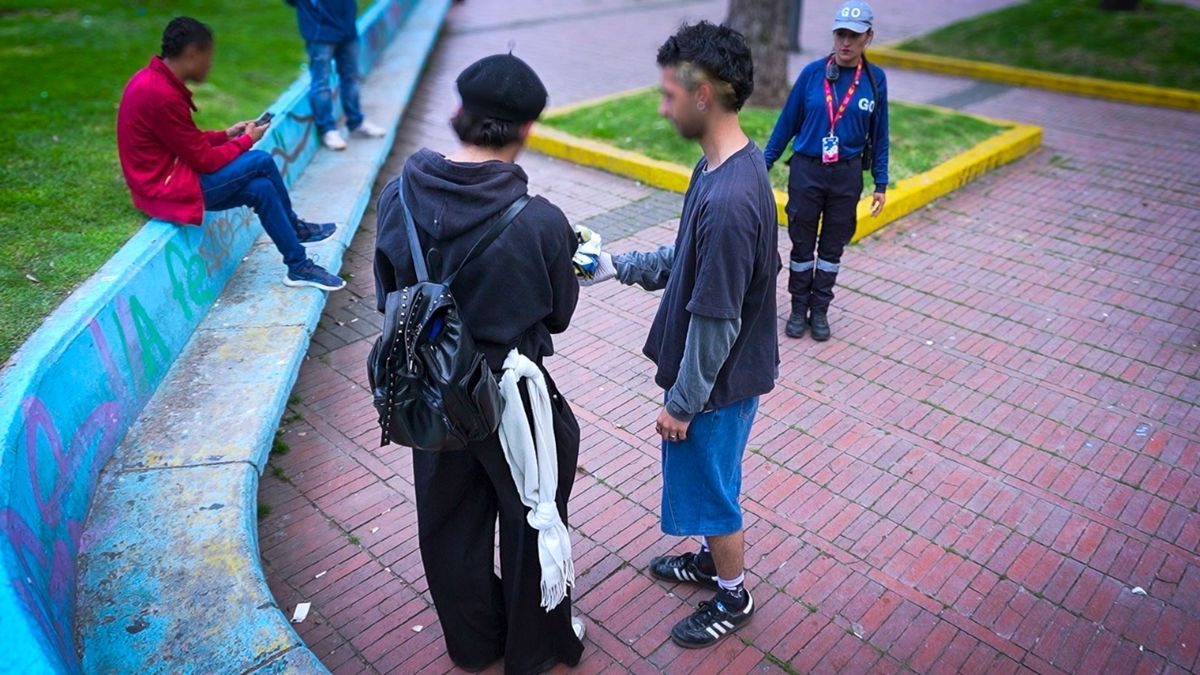 Ciudadanos limpiando el Parque de los Hippies