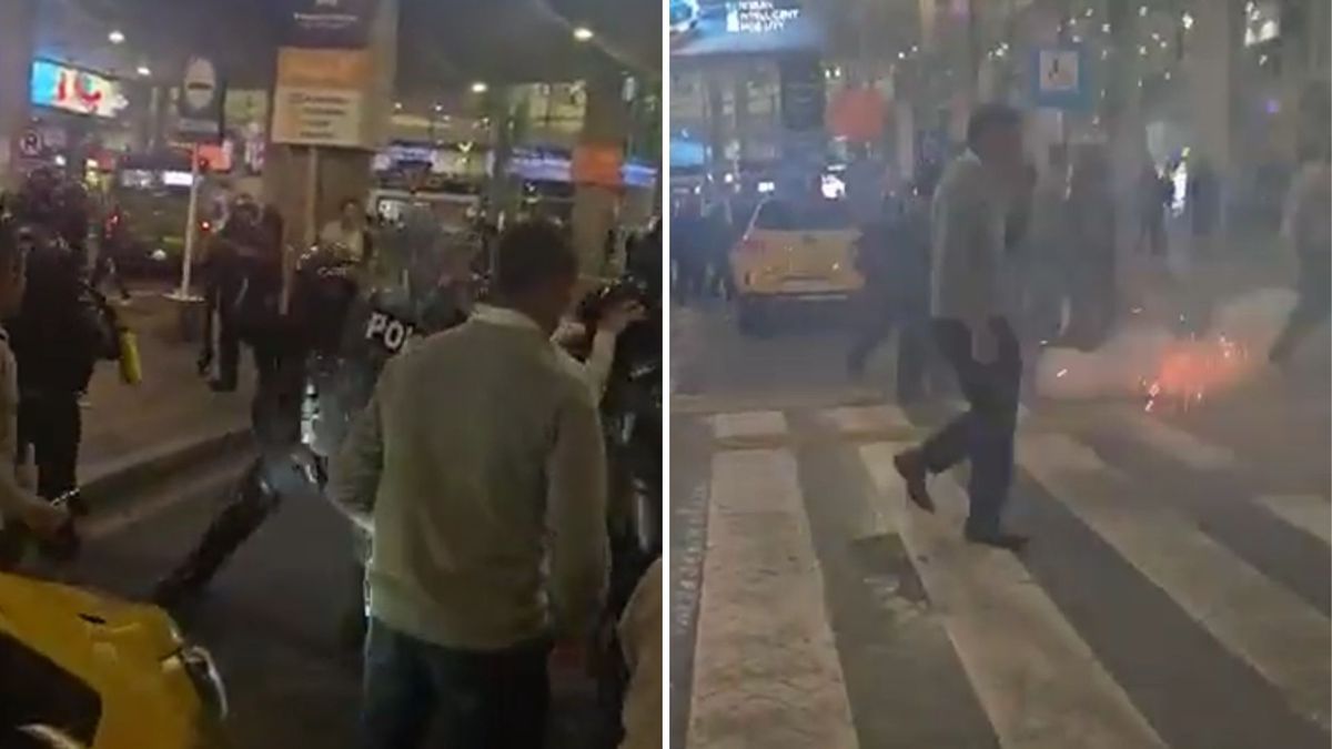 Disturbios entre taxistas y la UNDMO en el aeropuerto