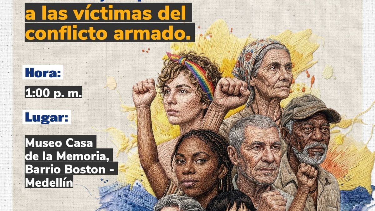 El acto central tendrá lugar en el Museo Casa de la Memoria de Medellín, entre la 1:30 p. m. y las 4:30 p. m.