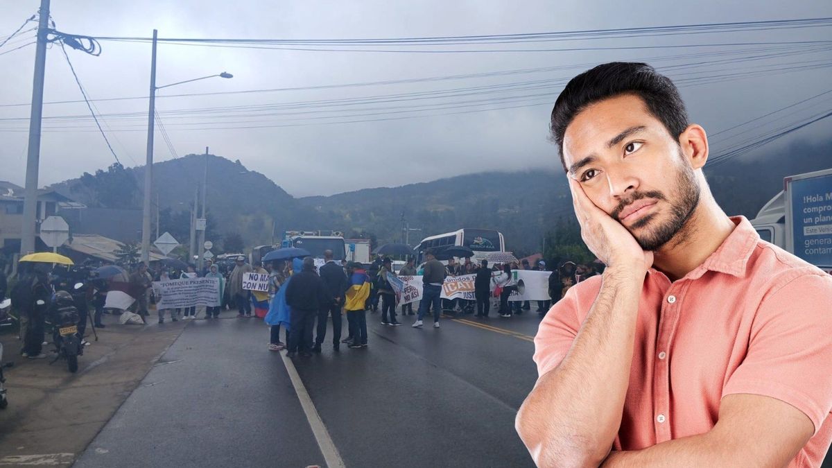 Bloqueo en La Vía a Bogotá - La Calera