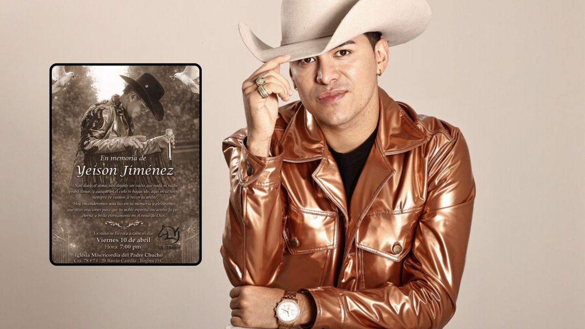 Misa por Yeison Jiménez en Bogotá: fecha y lugar