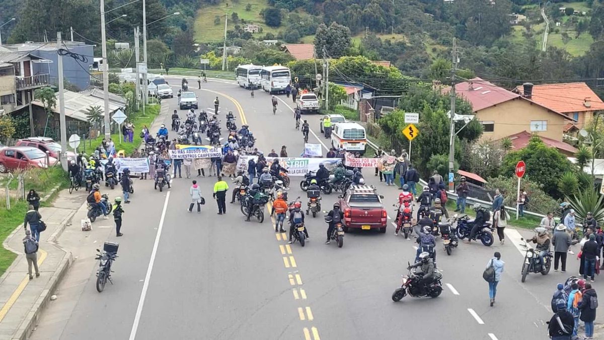Se levantó la protesta en la vía Bogotá - La Calera