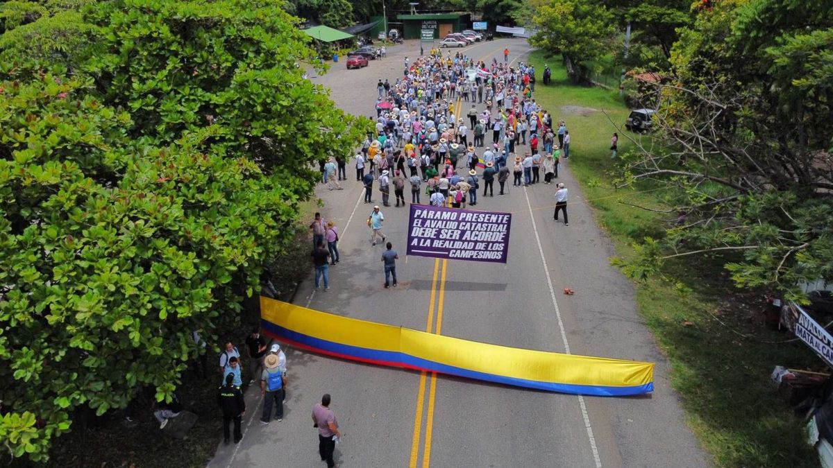 Bloqueos en Santander